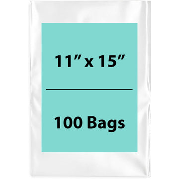 Clear poly bags Flat 11 inch (width) X 15 inch (Height) LDPE